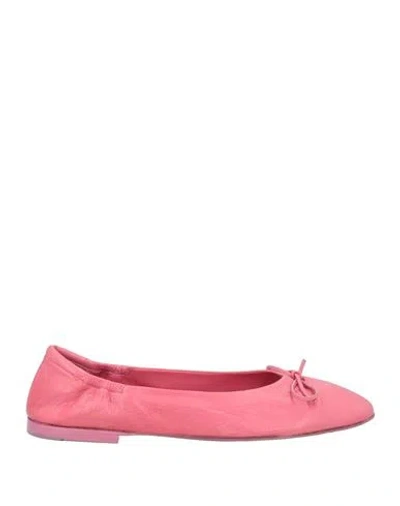 Pomme D'or Woman Ballet Flats Pink Size 12 Leather