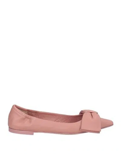 Pomme D'or Woman Ballet Flats Pink Size 8 Leather