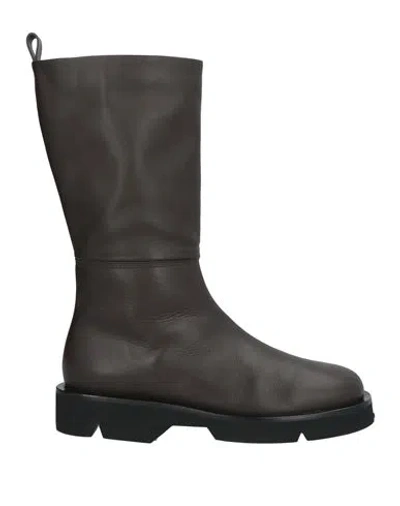 Pomme D'or Woman Boot Dark Brown Size 7 Leather