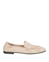 Pomme D'or Woman Loafers Beige Size 7 Leather