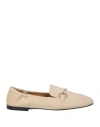 Pomme D'or Woman Loafers Beige Size 8 Soft Leather