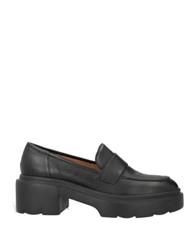 Pomme D'or Woman Loafers Black Size 10 Soft Leather