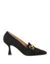 Pomme D'or Woman Loafers Black Size 11 Soft Leather In Black