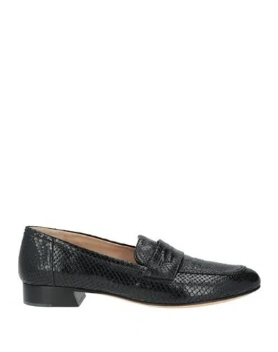 Pomme D'or Woman Loafers Black Size 6 Leather