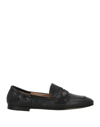 Pomme D'or Woman Loafers Black Size 6 Leather