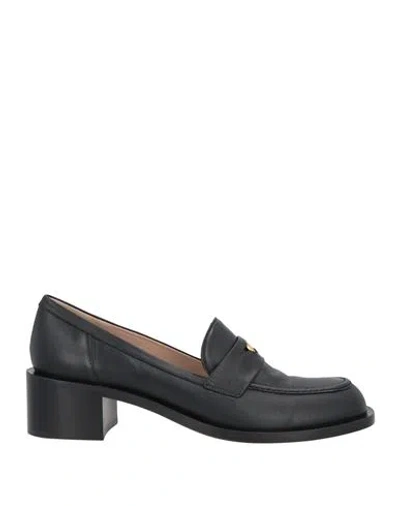 Pomme D'or Woman Loafers Black Size 5.5 Leather
