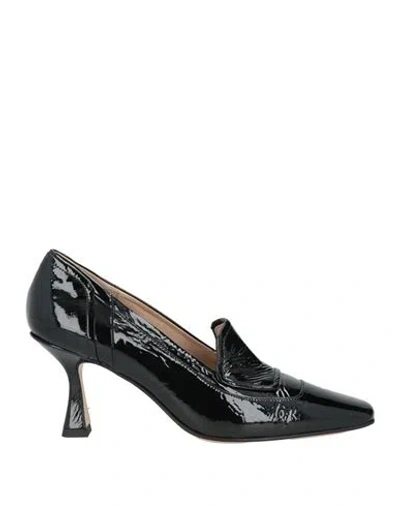 Pomme D'or Woman Loafers Black Size 7 Leather