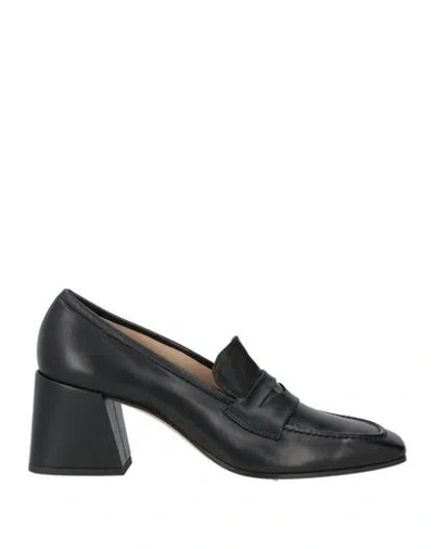 Pomme D'or Woman Loafers Black Size 7 Leather