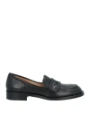 Pomme D'or Woman Loafers Black Size 7.5 Leather