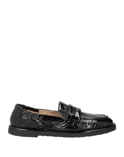 Pomme D'or Woman Loafers Black Size 8 Leather
