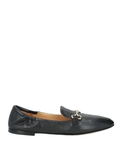 Pomme D'or Woman Loafers Black Size 8 Leather