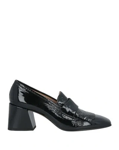 POMME D'OR POMME D'OR WOMAN LOAFERS BLACK SIZE 7 LEATHER