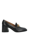 Pomme D'or Woman Loafers Black Size 5 Leather In Black