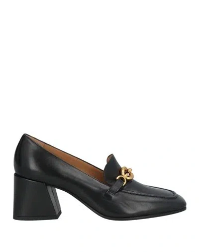 Pomme D'or Woman Loafers Black Size 5 Leather