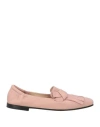 Pomme D'or Woman Loafers Blush Size 8 Leather In Pink