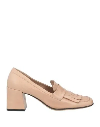 Pomme D'or Woman Loafers Blush Size 8 Leather In Pink