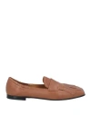 Pomme D'or Woman Loafers Brown Size 7.5 Leather In Brown