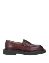 Pomme D'or Woman Loafers Burgundy Size 7 Soft Leather In Red