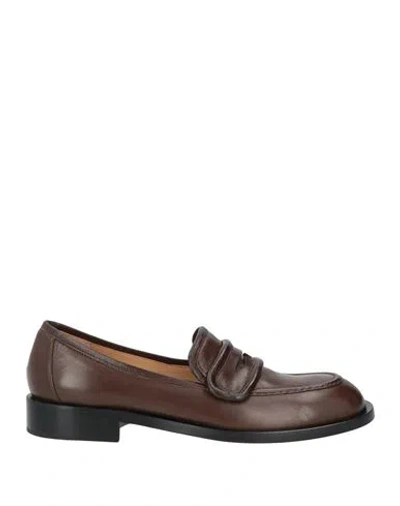 Pomme D'or Woman Loafers Chocolate Brown Size 10.5 Leather