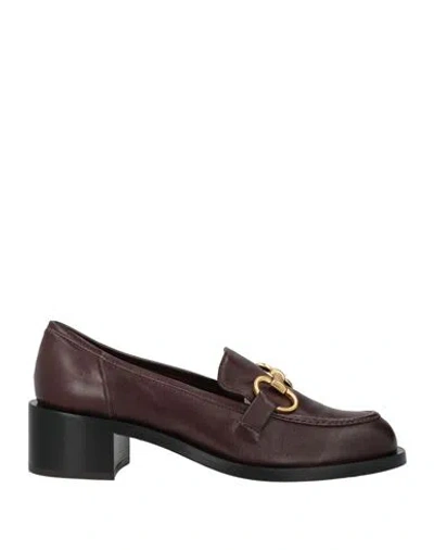 Pomme D'or Woman Loafers Chocolate Brown Size 7.5 Leather