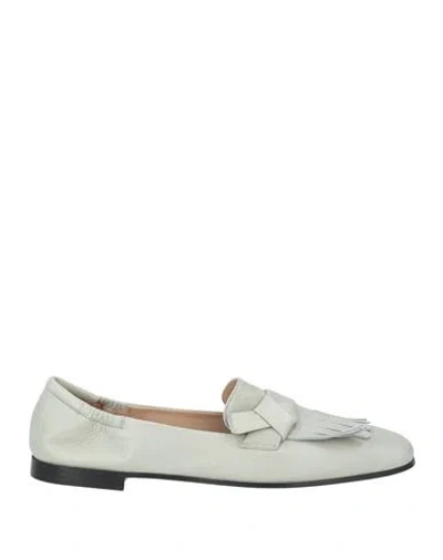 Pomme D'or Woman Loafers Grey Size 6 Leather