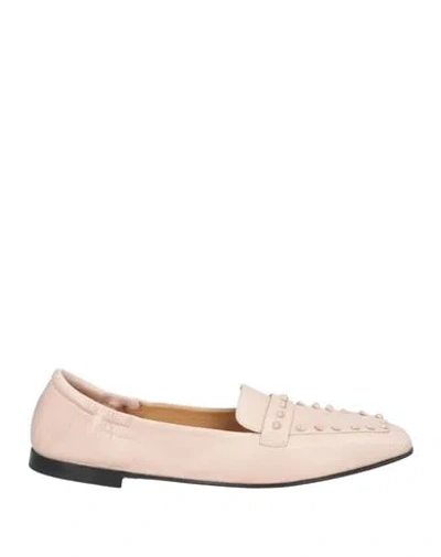 Pomme D'or Woman Loafers Light Pink Size 7.5 Soft Leather