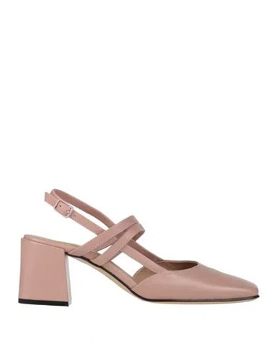 Pomme D'or Woman Pumps Blush Size 7 Leather In Pattern