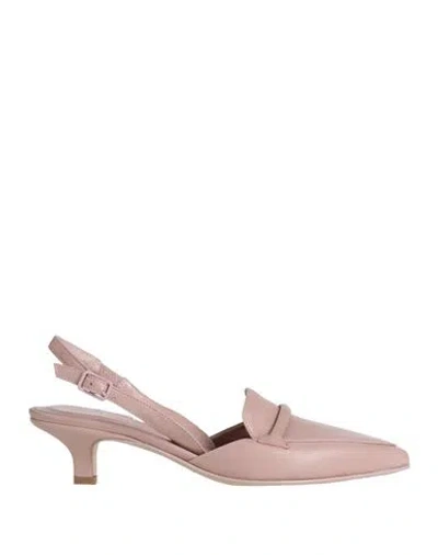 Pomme D'or Woman Pumps Antique Rose Size 8 Leather In Pink