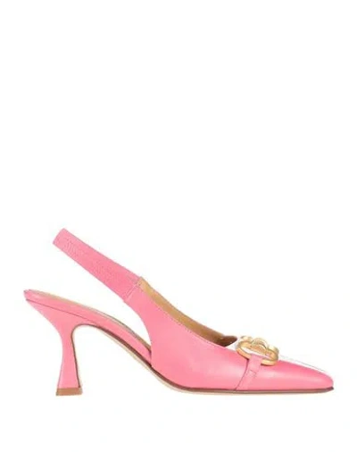 Pomme D'or Woman Pumps Pink Size 8 Leather