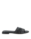 Pomme D'or Woman Sandals Black Size 10 Leather