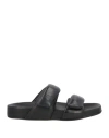 Pomme D'or Woman Sandals Black Size 8 Soft Leather