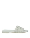 Pomme D'or Woman Sandals Grey Size 7 Leather