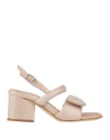 Pomme D'or Woman Sandals Light Brown Size 5 Leather In Pink
