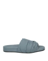 Pomme D'or Woman Sandals Pastel Blue Size 8 Leather