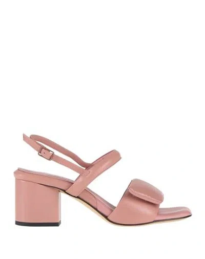 Pomme D'or Woman Sandals Pink Size 10.5 Leather