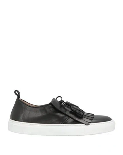 Pomme D'or Woman Sneakers Black Size 6 Leather