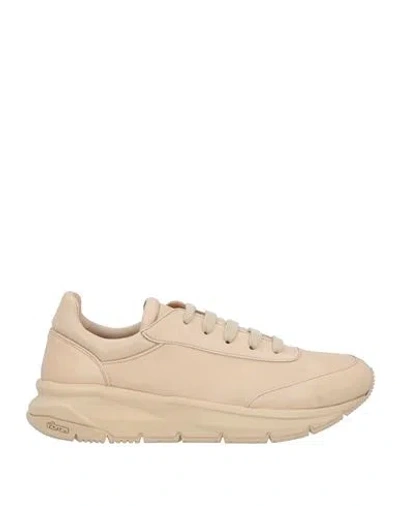 Pomme D'or Woman Sneakers Cream Size 11 Soft Leather In White