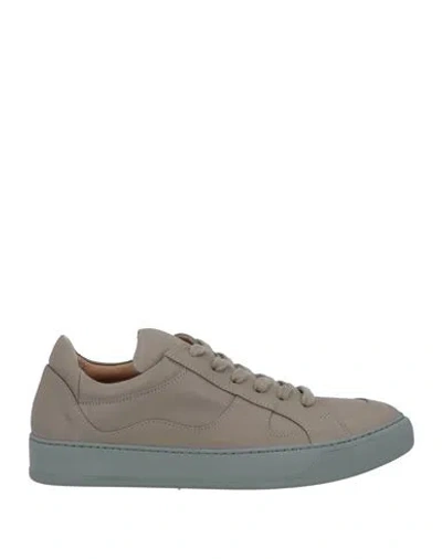 Pomme D'or Woman Sneakers Khaki Size 7 Soft Leather In Beige