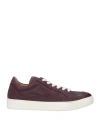 Pomme D'or Woman Sneakers Plum Size 7 Soft Leather In Purple