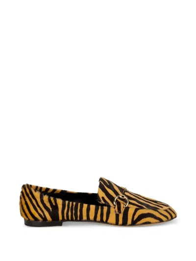 Pomme D'or Zebra-pattern Loafers In Multi