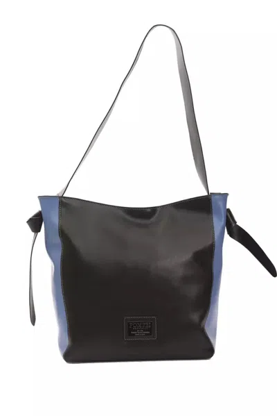Pompei Donatella Black Leather Women Shoulder Women's Bag
