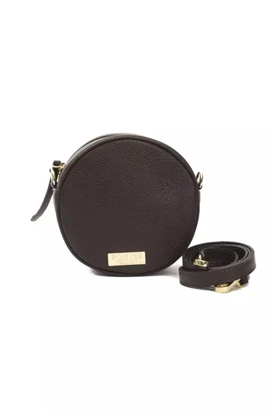 Pompei Donatella Brown Leather Women Crossbody Women's Bag