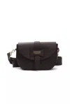 Pompei Donatella Chic Leather Crossbody Women's Bag In Brown