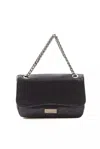 Pompei Donatella Chic Leather Crossbody Women's Elegance In Blue