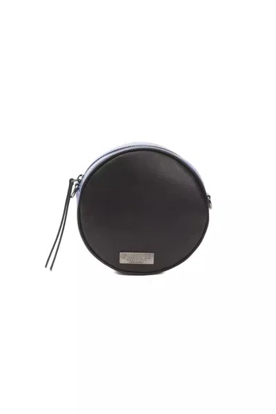 Pompei Donatella Chic Leather Oval Crossbody Women's Bag In Black