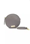 POMPEI DONATELLA CHIC LEATHER OVAL CROSSBODY WOMEN'S BAG