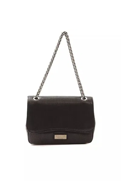 Pompei Donatella Elegant Leather Crossbody Women's Bag In Black