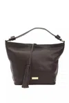 Pompei Donatella Brown Leather Shoulder Bag In Brown