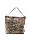 Pompei Donatella Tortora Taupe Shoulder Bag In Beige