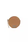 POMPEI DONATELLA ELEGANT SMALL OVAL LEATHER CROSSBODY WOMEN'S BAG